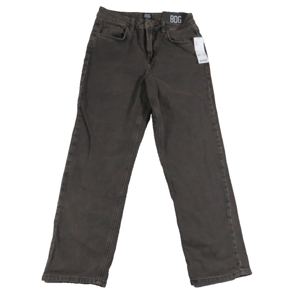 BDG Urban Outfitters Straight Kick Jeans Women 28 Brown Denim Stretch‎ Flare NWT